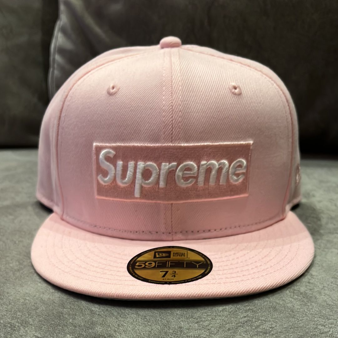 Supreme Sharpie Box Logo New Era "Pink"