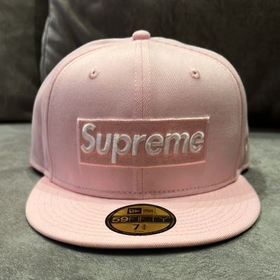 Supreme Sharpie Box Logo New Era "Pink"