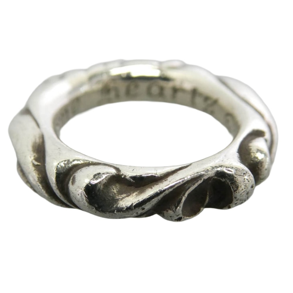 CHROME HEARTS クロムハーツ(原本無) SCRL BAND スクロール バンド リング シルバー系 7号【中古】