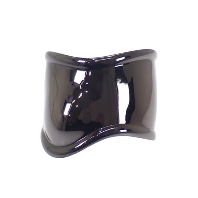 ティファニー TIFFANY&Co. ボーンカフ ブラック系 バングル ルテニウム レディース【中古】【ABランク】