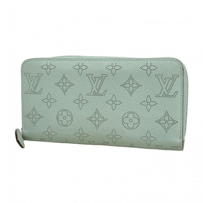 【6dc2863-k】ルイヴィトン 長財布 マヒナ ジッピーウォレット M69032 ヴェールラグーン【中古】レディース
