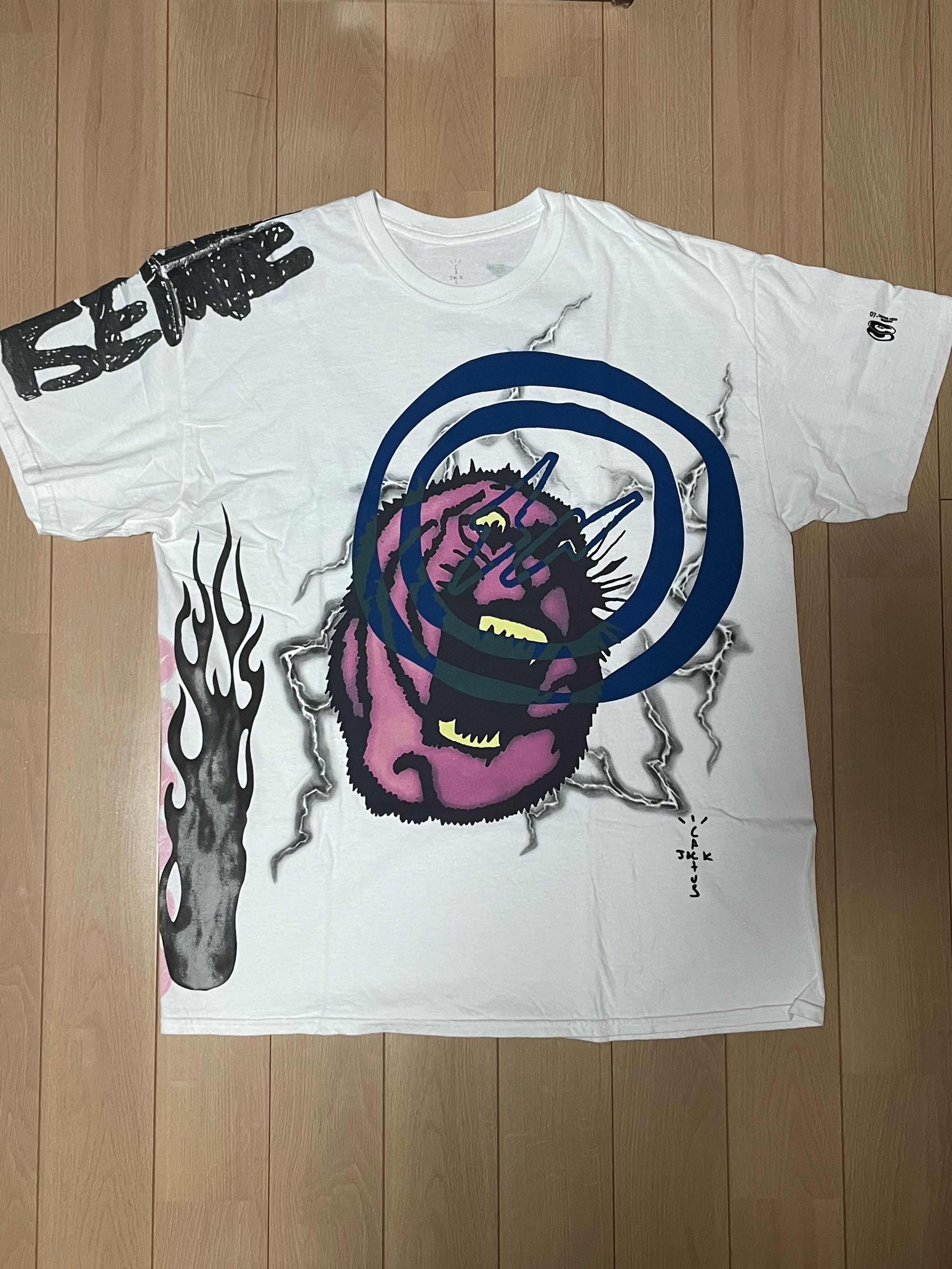 Travis Scott Cactus Jack For Fragment Sunrise Tee "White"