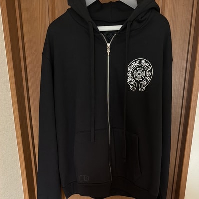 Chrome Hearts Back Horseshoe Zip Hoodie Osaka Exclusive "Black"
