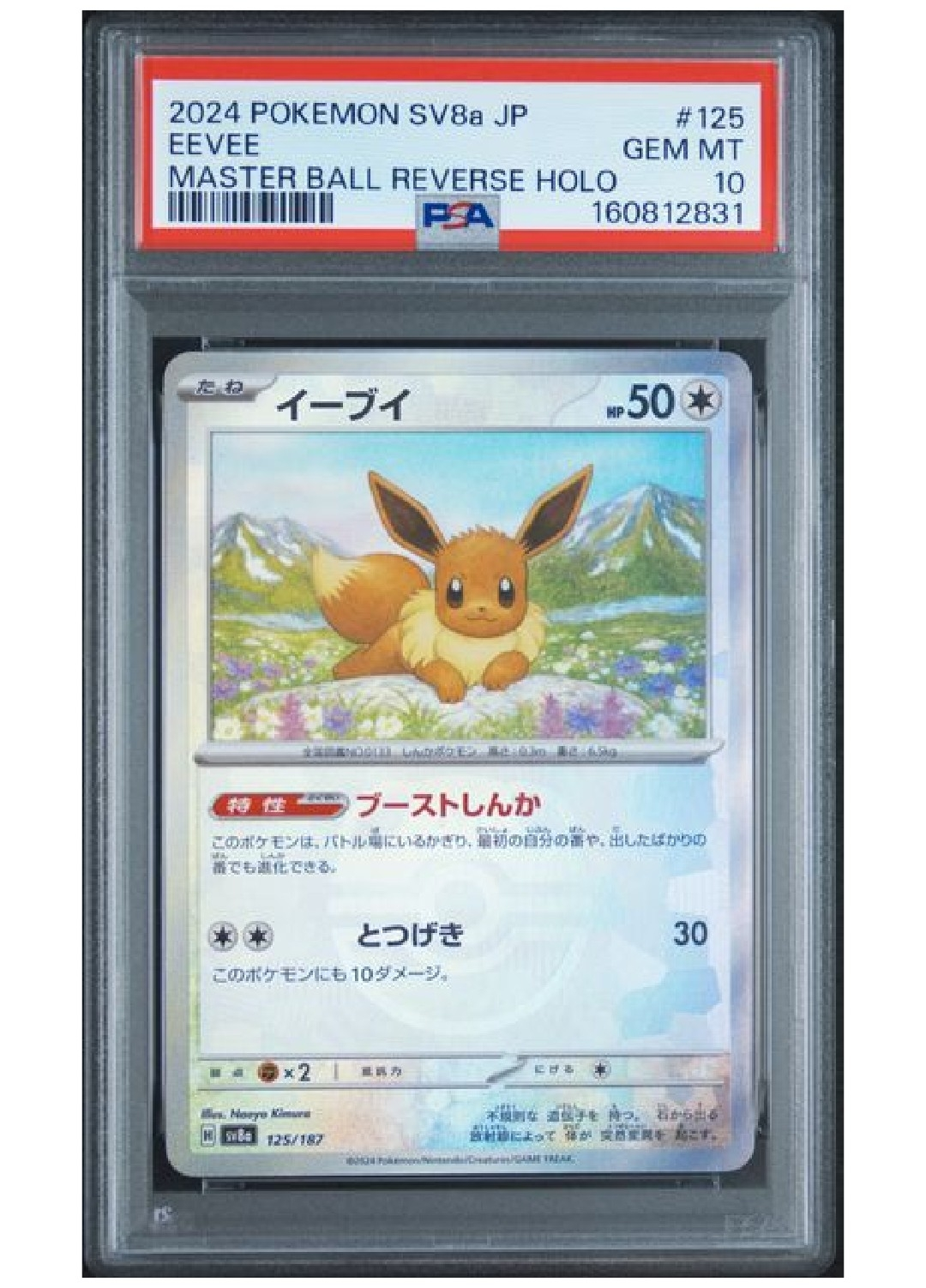 PSA10】イーブイ :マスターボールミラー [SV8a 125/187](ハイクラス