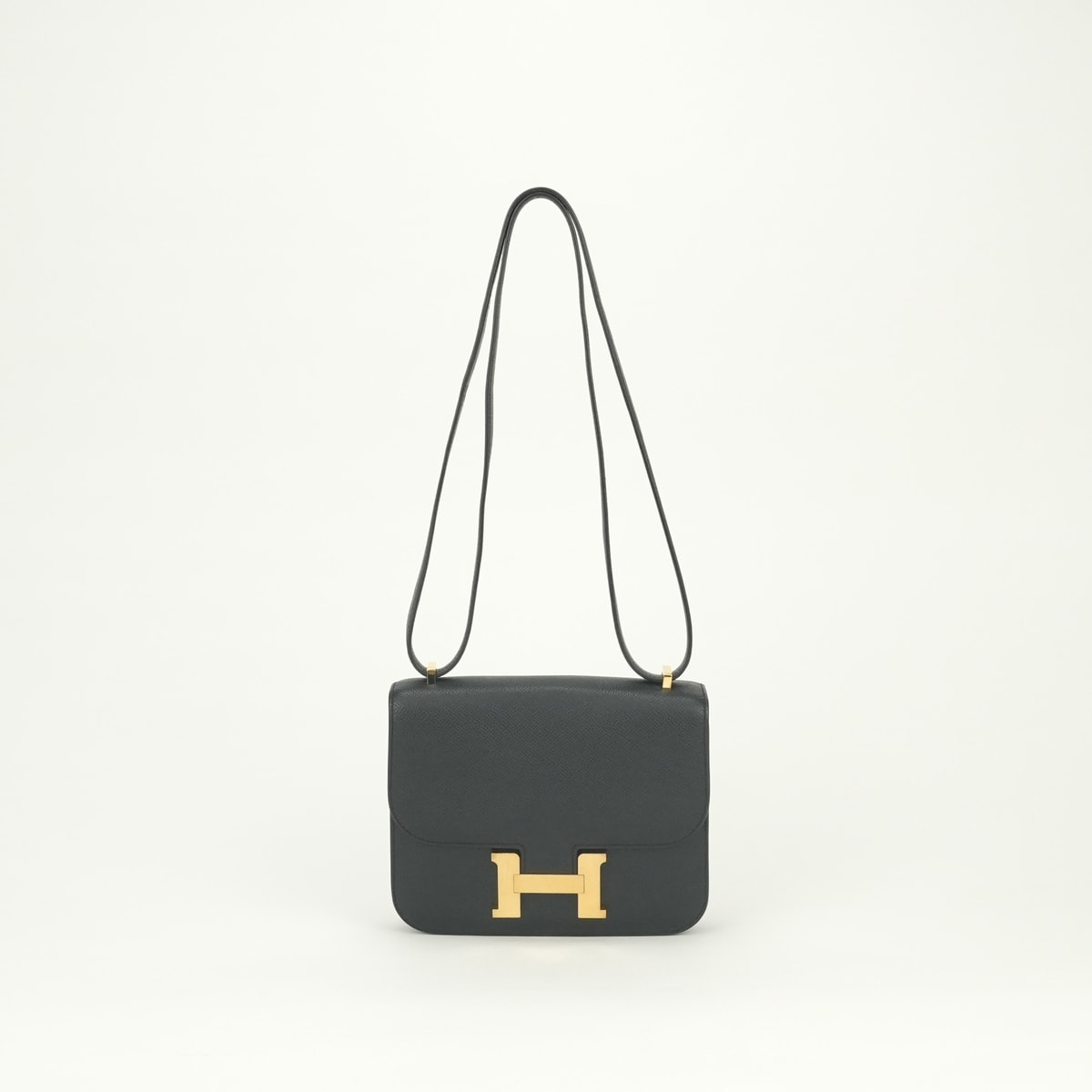 エルメス HERMES コンスタンス3 ミニ18 バッグ ショルダーバッグ エプソン ノワール Noir ブラック Black 黒 ゴールド金具 ヴォーエプソン Hバックル