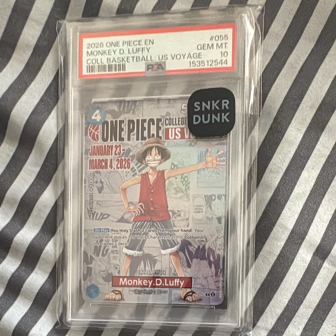 モンキー・D・ルフィ:P (開封済) [P-055]【英語版】(プロモーションカード「ワンピース カレッジ バスケットボール:USボヤージュ」)