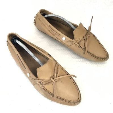 イタリア製★トッズ/TOD'S★本革/ドライビングシューズ【38.5/24.0-24.5/茶/BROWN】Shoes◆cF-144