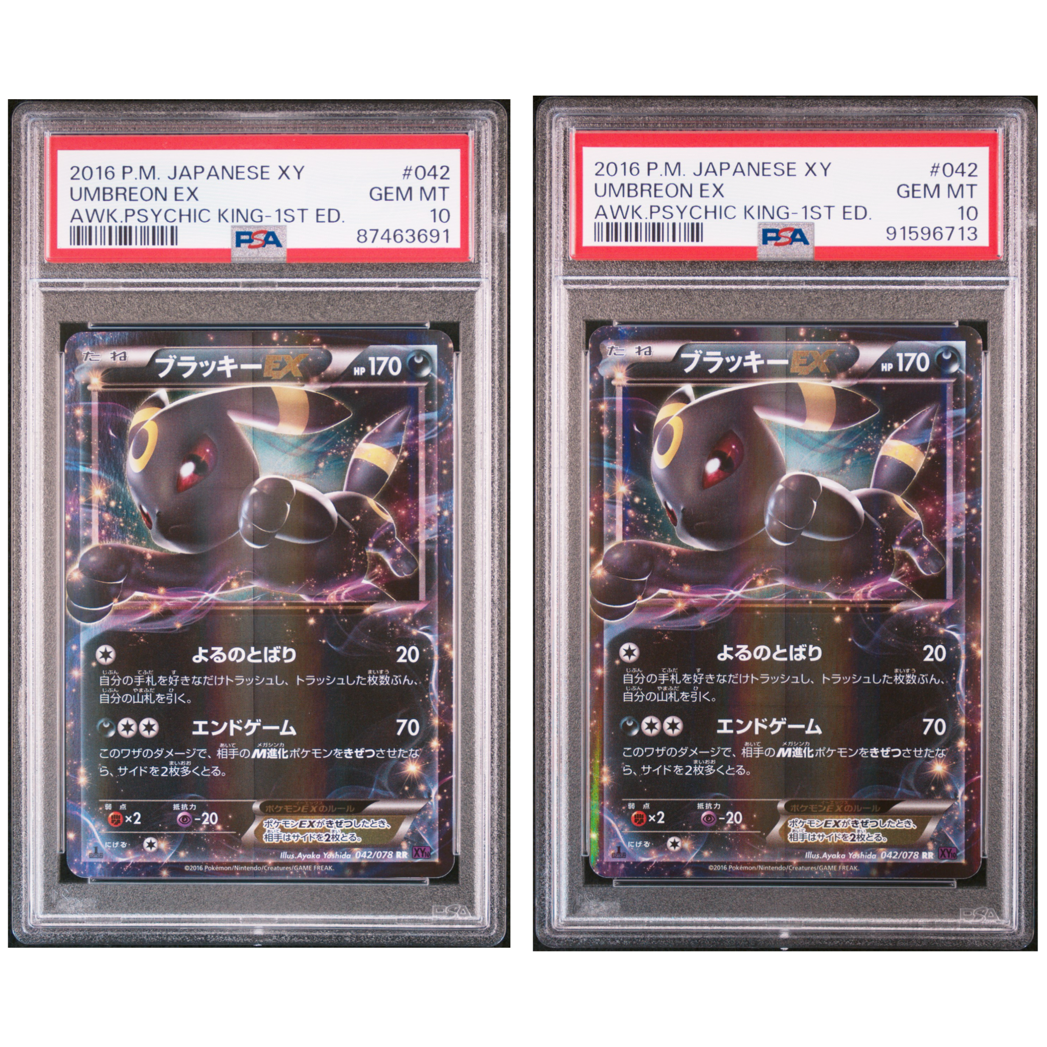 ポケモンカード　ブラッキーEX RR XY10 めざめる超王 042/078 ポケモンカード ブラッキーEX RR XY10 めざめる超王 042/078