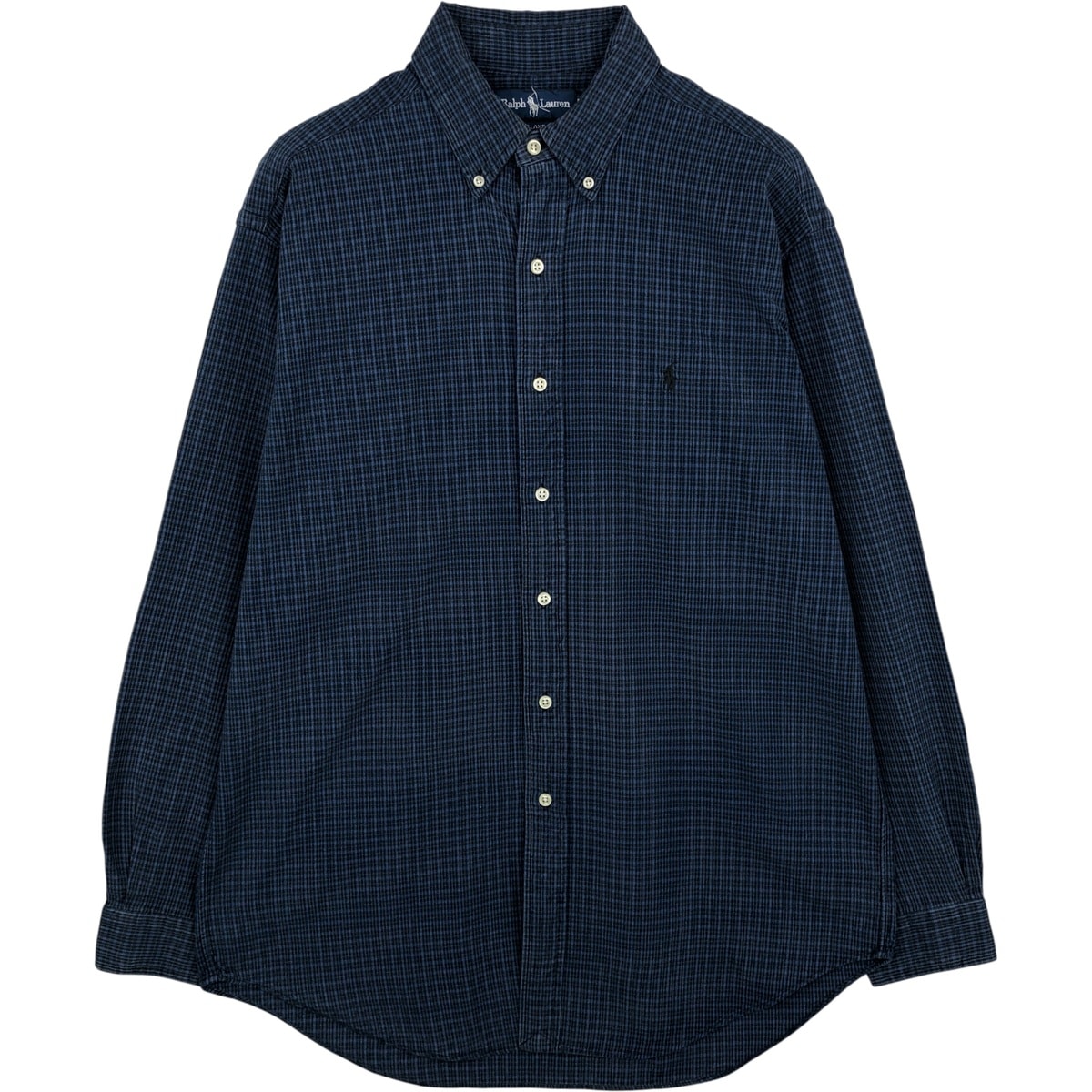 古着 ラルフローレン Ralph Lauren BLAKE 長袖 ボタンダウンチェックシャツ メンズM相当/eaa615253