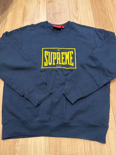 Supreme Warm Up Crewneck "Navy"