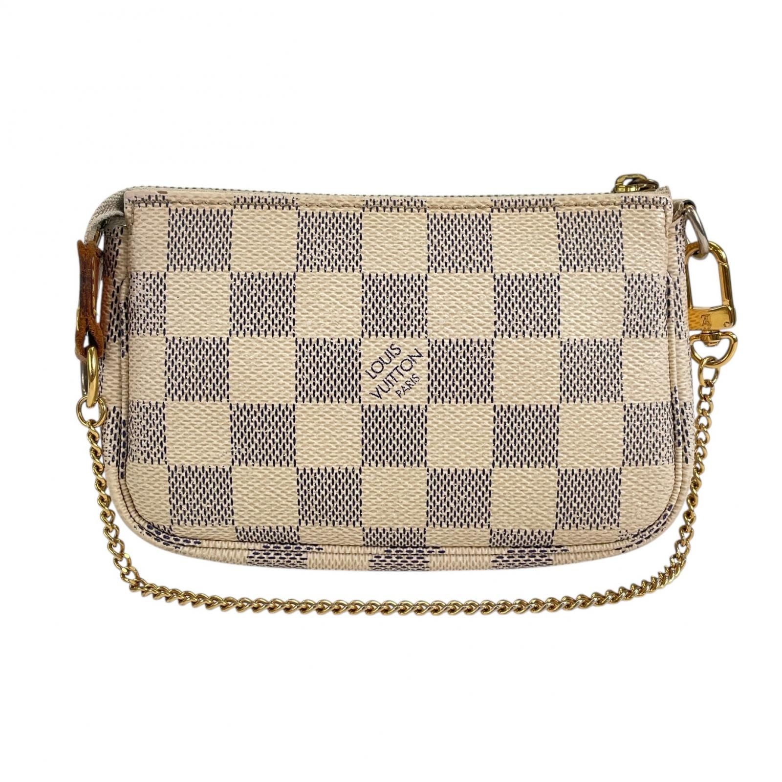 LOUIS VUITTON ルイ・ヴィトン ルイヴィトン　 ポーチ ダミエキャンバス ホワイト レディース【中古】