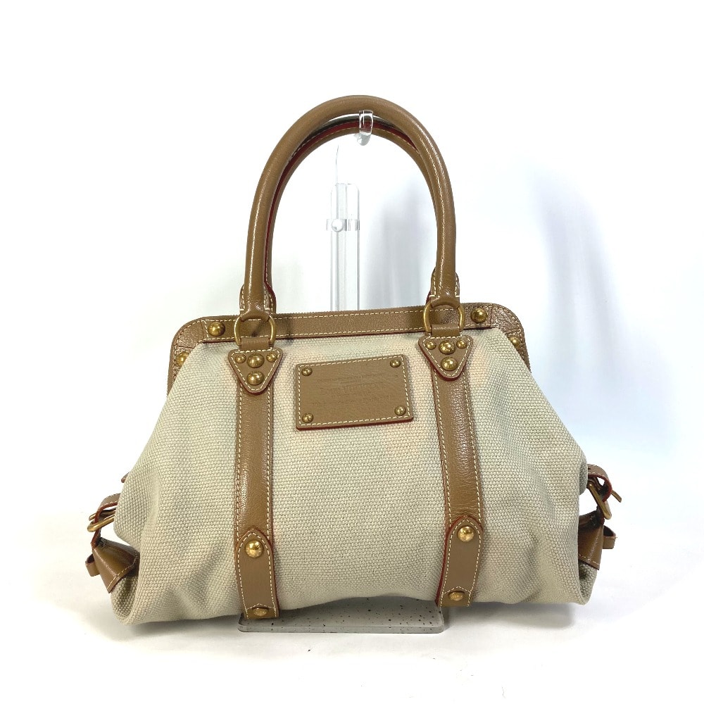 ルイヴィトン LOUIS VUITTON サックドニュイPM M48827 アンティグア トアル トリアノン カバン ショルダーバッグ ハンドバッグ キャンバス ベージュ