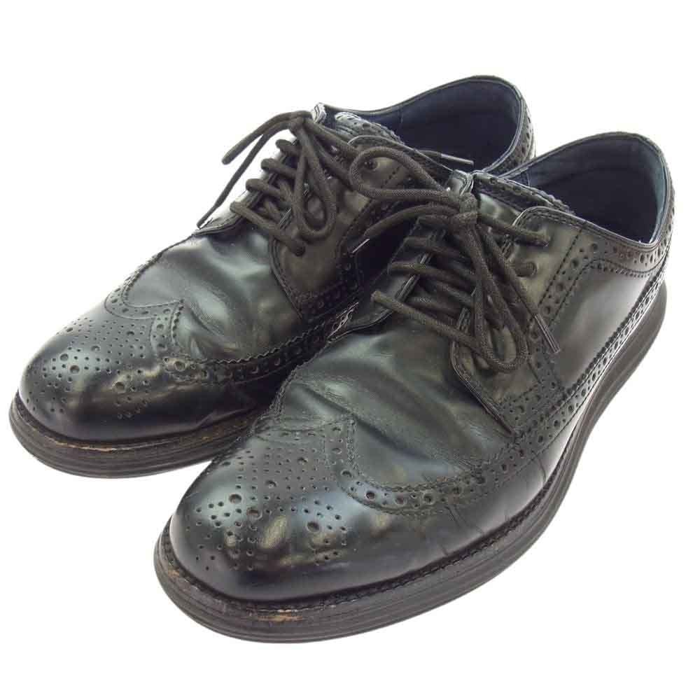 COLE HAAN コールハーン その他靴 C11717 LUNARGRAND ルナグランド LONG WING ロング ウィング レザー シューズ ブラック系 9M【中古】