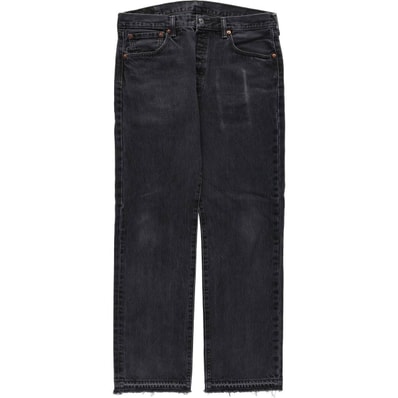 古着 リーバイス Levi's 501 ブラックデニム ストレートデニムパンツ メンズw35相当/eaa649399