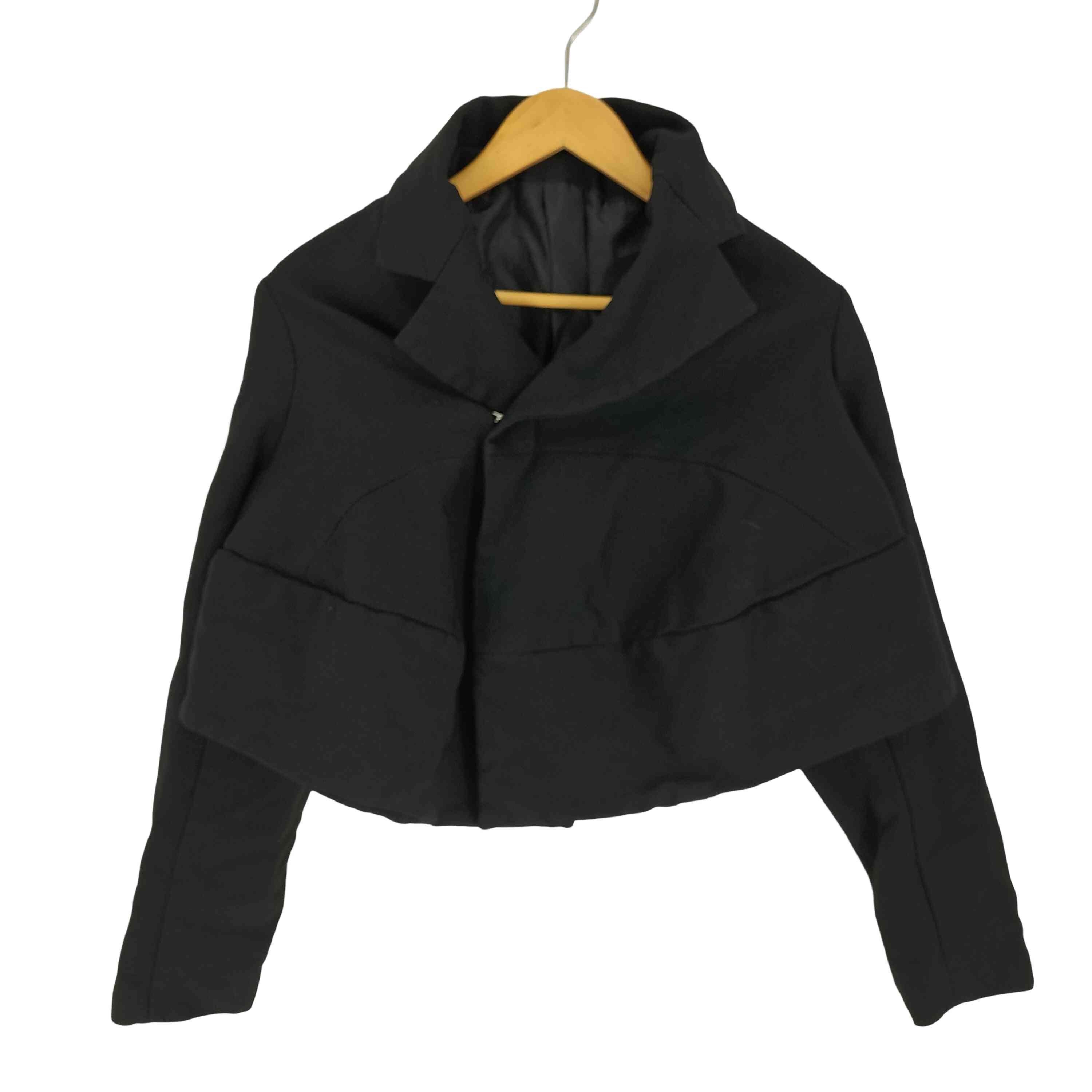 AD2022 23SS ポリ縮絨 製品染加工 フック式 変形 シングル テーラード ジャケット【1141880499917】