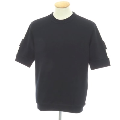 【中古】エルメス HERMES コットン クルーネック 半袖 スウェット ダークネイビー【サイズS】【メンズ】