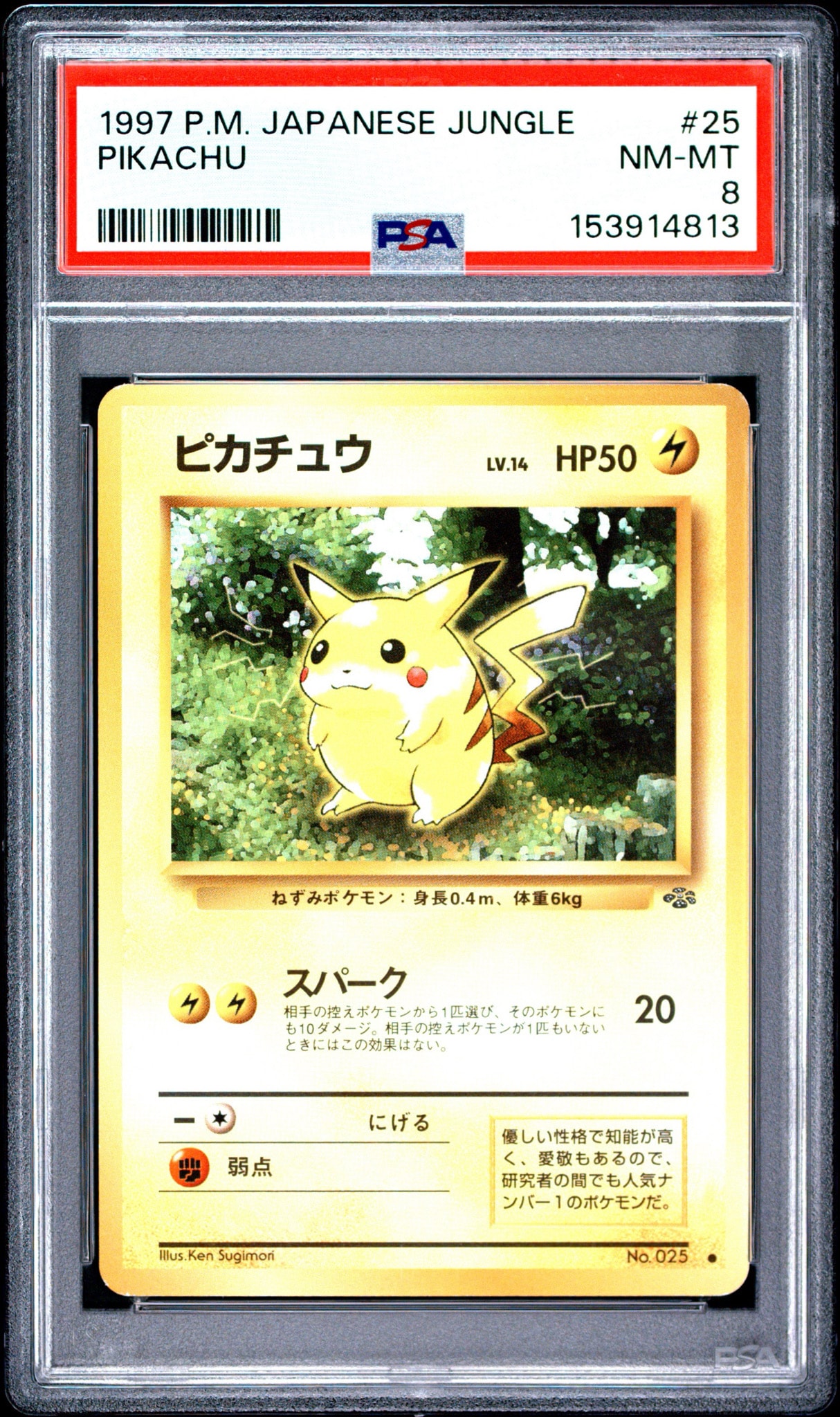 ピカチュウ ● : 旧裏 [PMCG2 No.025](拡張パック「ポケモンジャングル」)