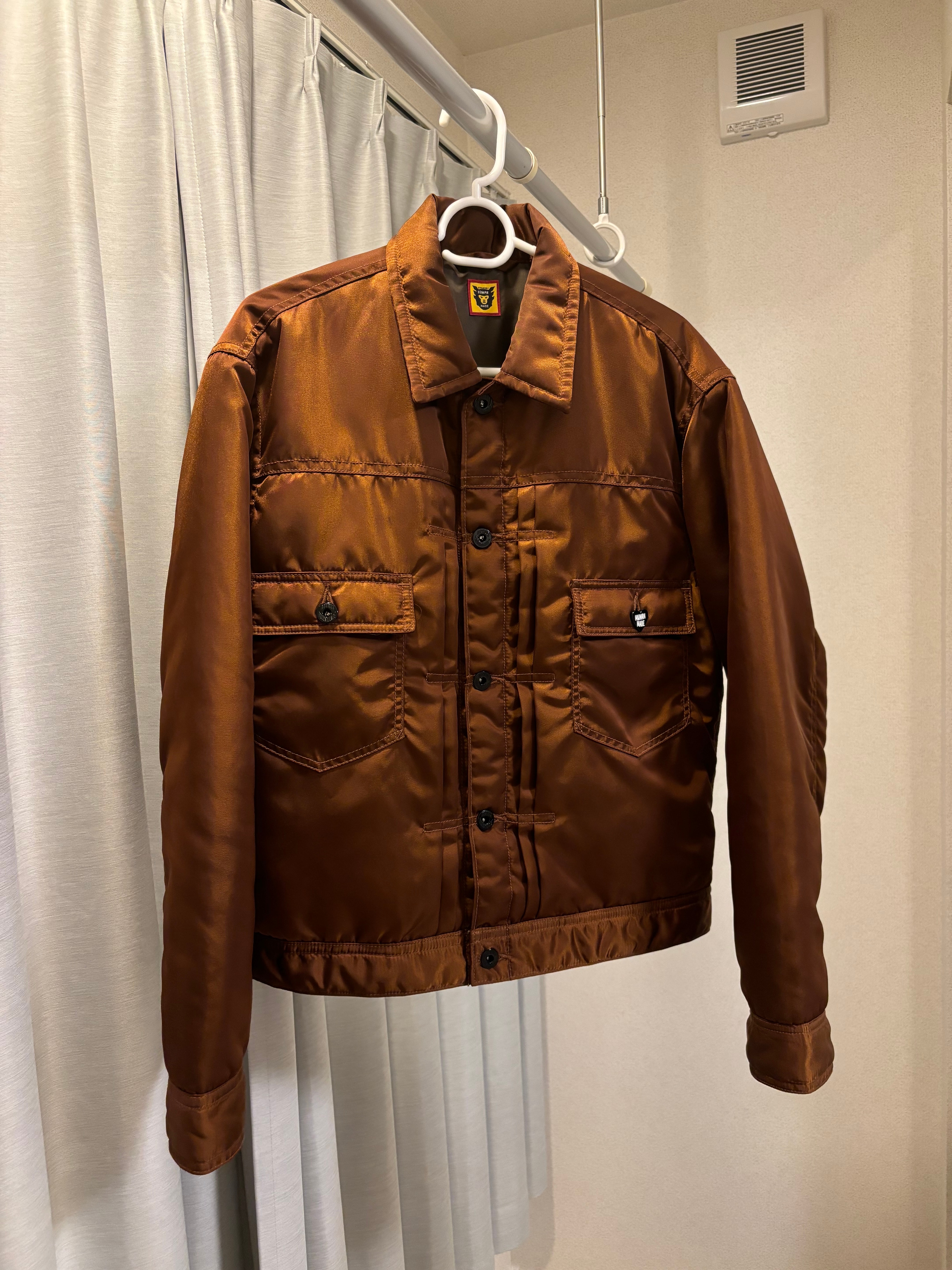 HUMAN MADE PADDED NYLON WORK JACKET "Brown"