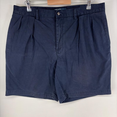 古着 ポロバイラルフローレン Polo by Ralph Lauren パンツ ショート ハーフ ワンポイントロゴ チノ 2タック w38 ネイビー系 メンズ