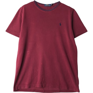 古着 ラルフローレン Ralph Lauren POLO RALPH LAUREN 鹿の子 半袖 ワンポイントロゴTシャツ メンズM相当/eaa648289