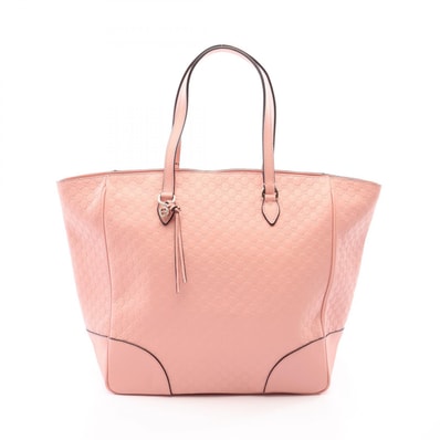 グッチ GUCCI ブリー マイクログッチシマ トートバッグ バッグ レザー レディース ピンク系 449242 【中古】