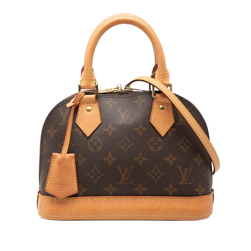 ルイ ヴィトン モノグラム アルマBB ショルダーバッグ ハンドバッグ 2WAY M46990 ブラウン PVC レザー レディース LOUIS VUITTON 【中古】