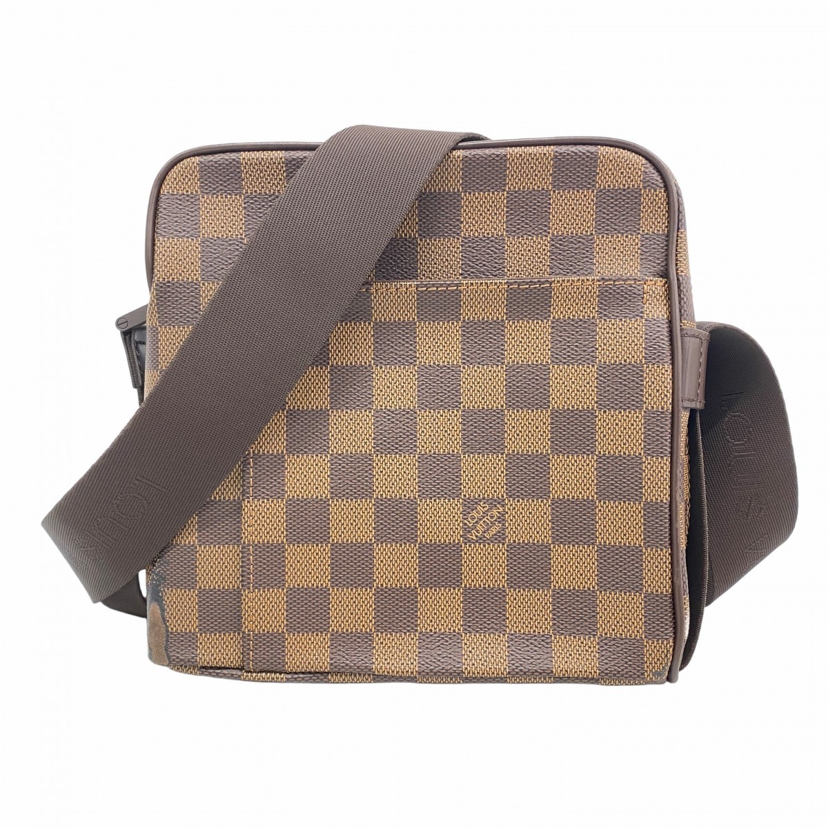【6fa1139】ルイヴィトン ショルダーバッグ ダミエ オラフPM N41442 エベヌ【中古】メンズ