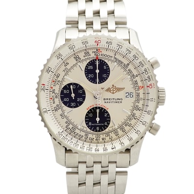 ★SALE【6wce0361】ブライトリング ナビタイマー ファイターズ A13330 アイボリー文字盤【中古】腕時計 メンズ