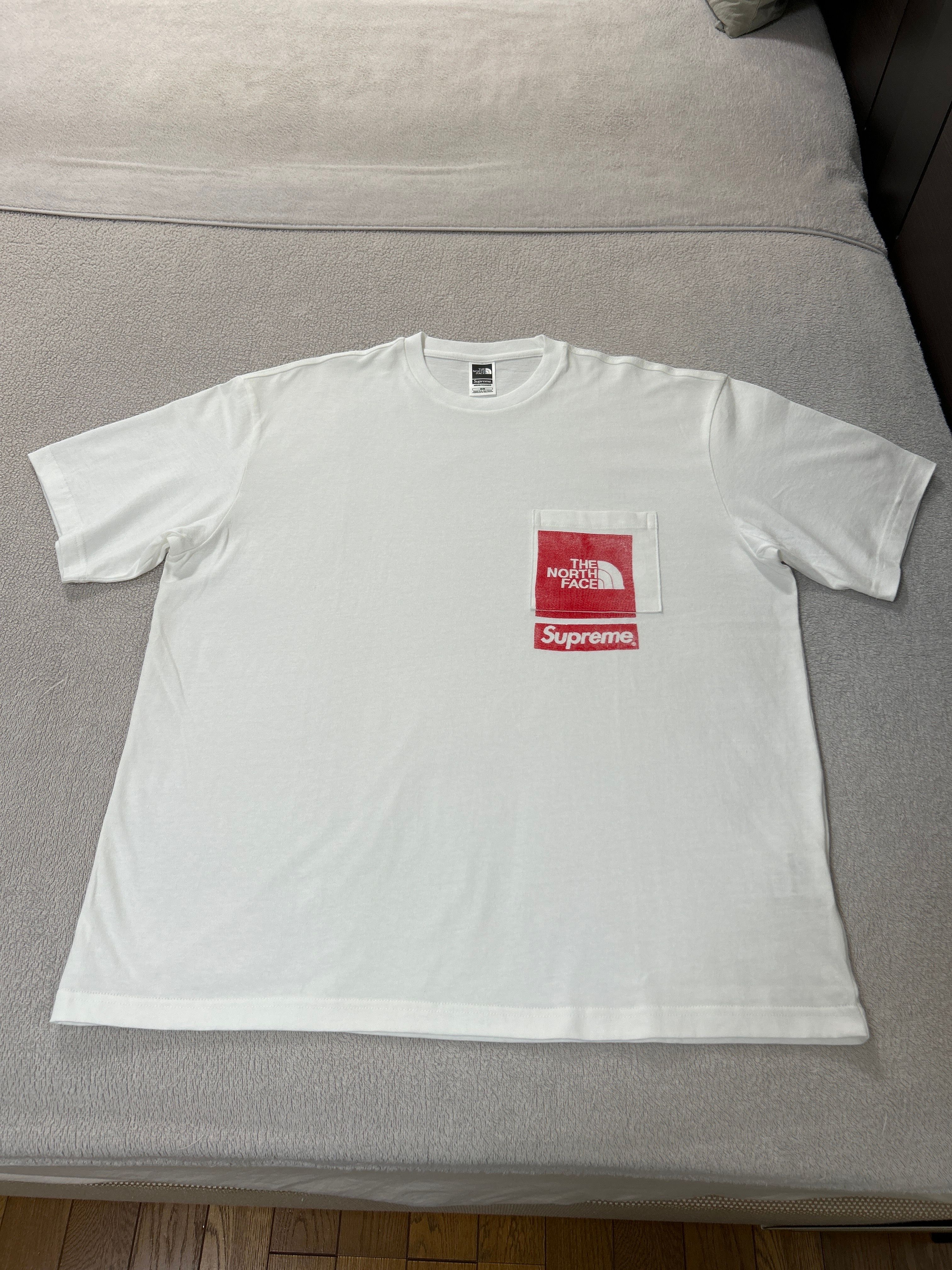 Supreme x The North Face Printed Pocket Tee "White"