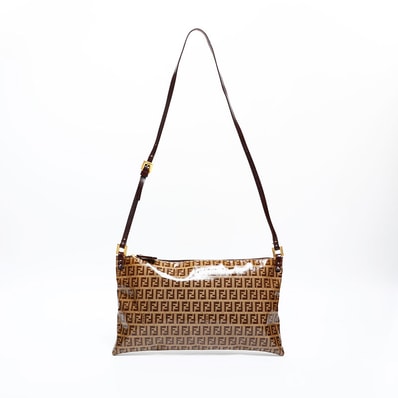 フェンディ FENDI ズッキーノ PVC ショルダーバッグ【中古】