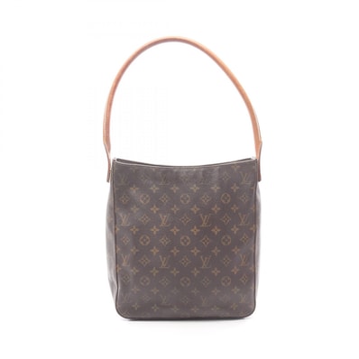 ルイ・ヴィトン LOUIS VUITTON ルーピングGM ショルダーバッグ バッグ PVCコーティングキャンバス レザー モノグラム レディース ブラウン系 M51145 【中古】