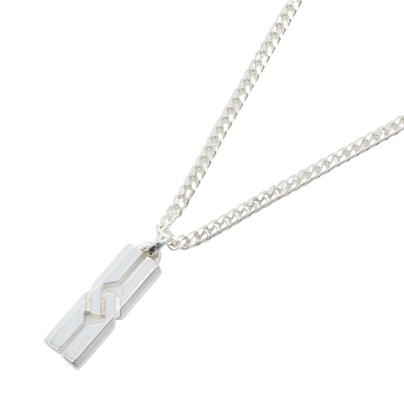 グッチ GUCCI ノット インフィニティ ネックレス ネックレス ジュエリー シルバー925 メンズ レディース シルバー系 【中古】