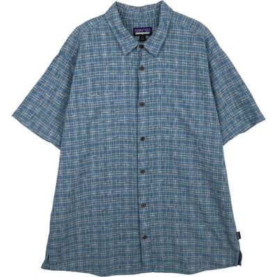 古着 パタゴニア Patagonia 53139P23 半袖 チェックシャツ メンズXL相当/eaa640009
