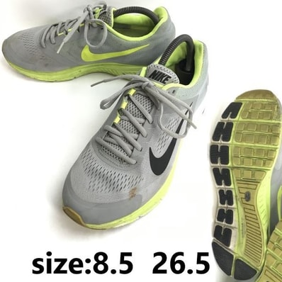 NIKE ZOOM STRUCTURE+ 17/ナイキ★ローカットスニーカー【size:8.5/26.5/グレー/gray】615843-007/sneakers/Shoes/trainers◆sB-85