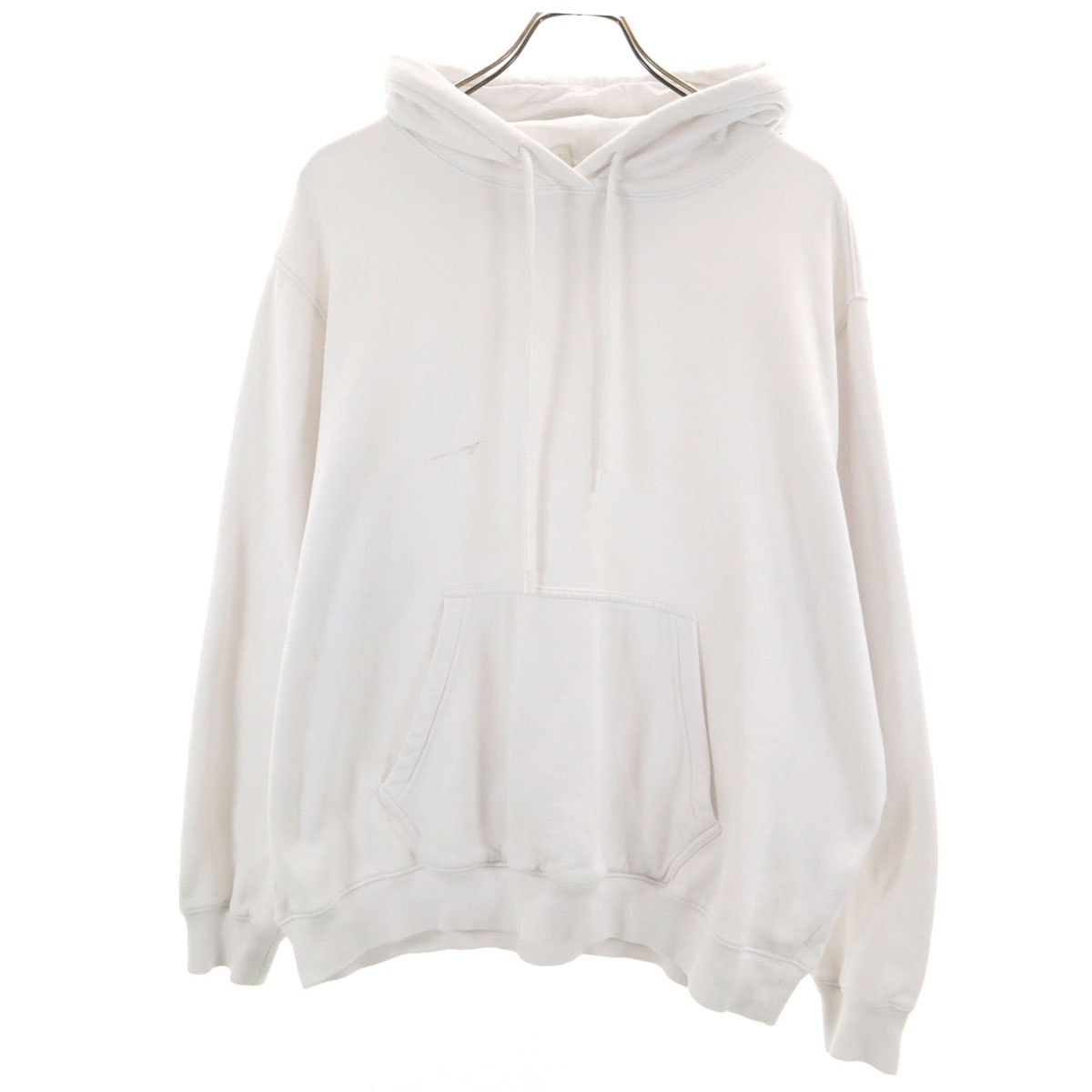 MSGM エムエスジーエム イタリア製 長袖 スウェットパーカー XS ホワイト 裏起毛