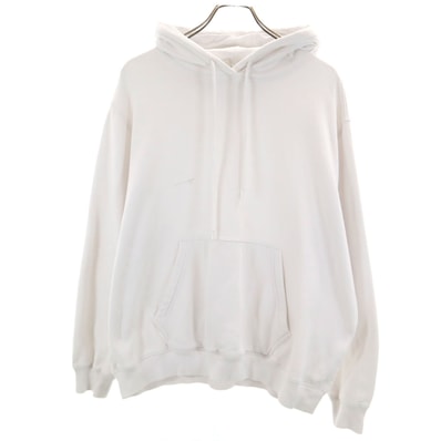 MSGM エムエスジーエム イタリア製 長袖 スウェットパーカー XS ホワイト 裏起毛