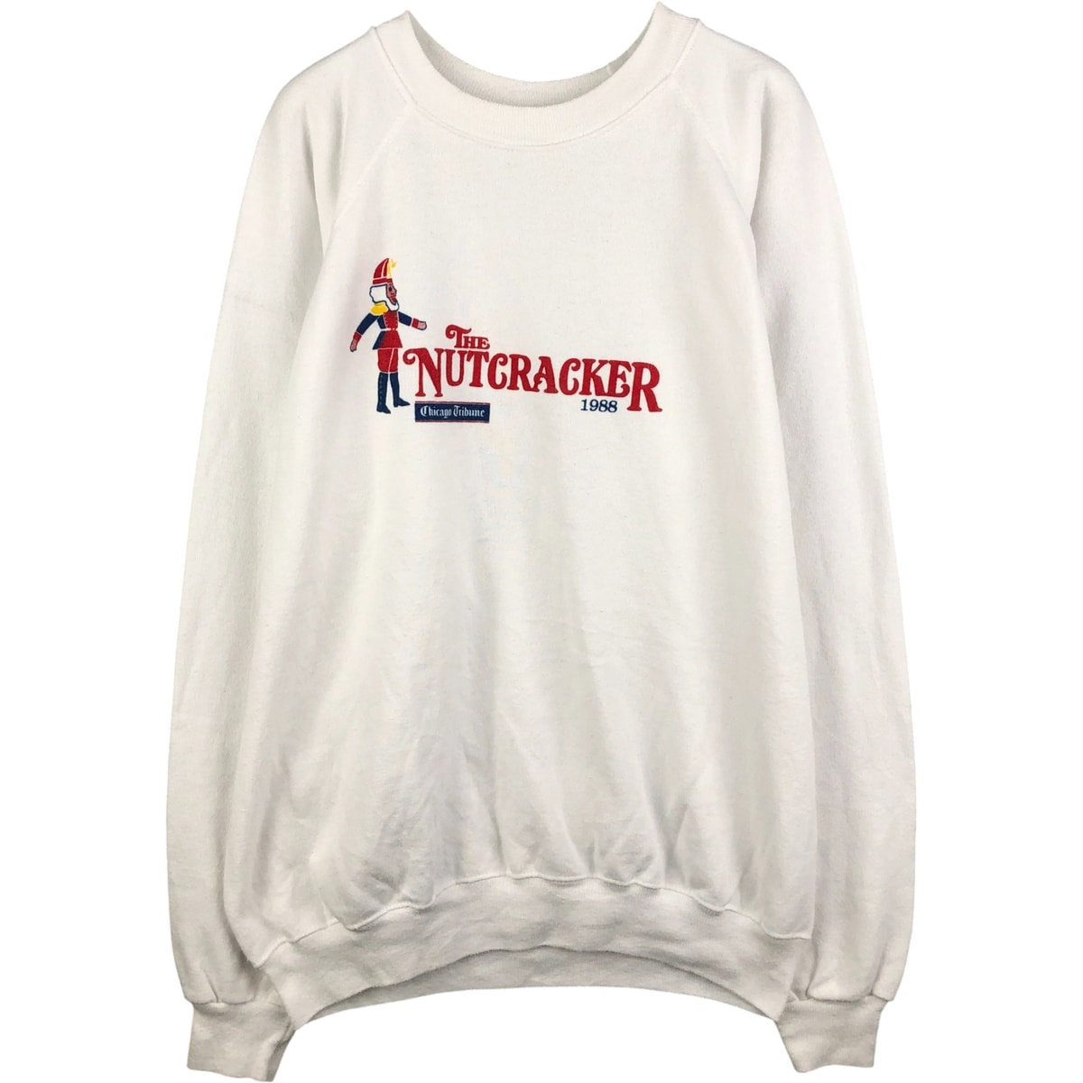 古着 80年代 ヘインズ Hanes 青タグ プリントスウェットシャツ トレーナー USA製 メンズXL相当 ヴィンテージ/eaa590178