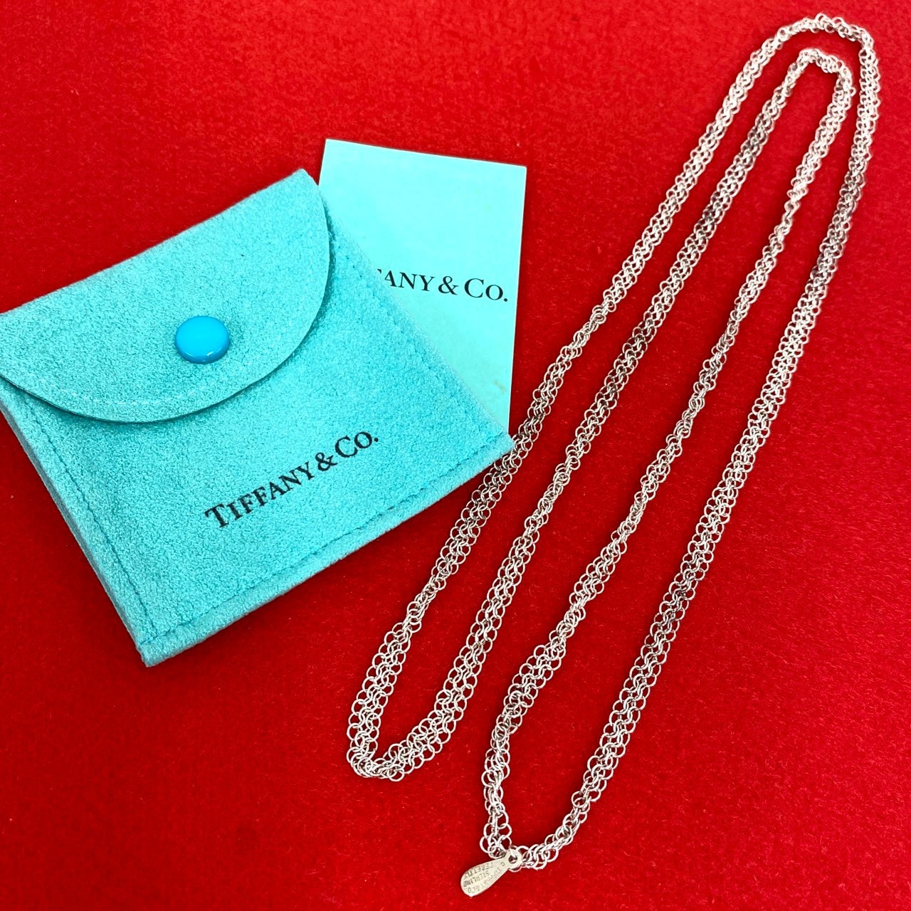 TIFFANY&Co. ティファニー サマセット メッシュ ロング ネックレス シルバー925 ネックレス シルバー
96858