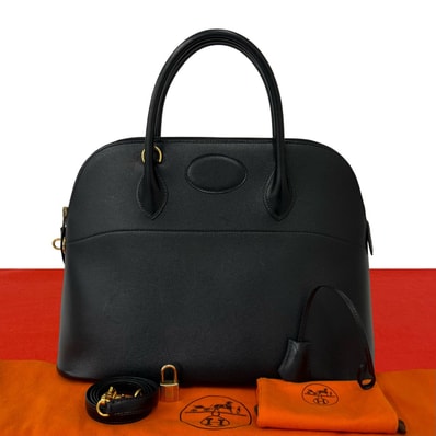 HERMES エルメス ボリード 35 ヴォーシャモニー ショルダーバッグ ブラック
619-1