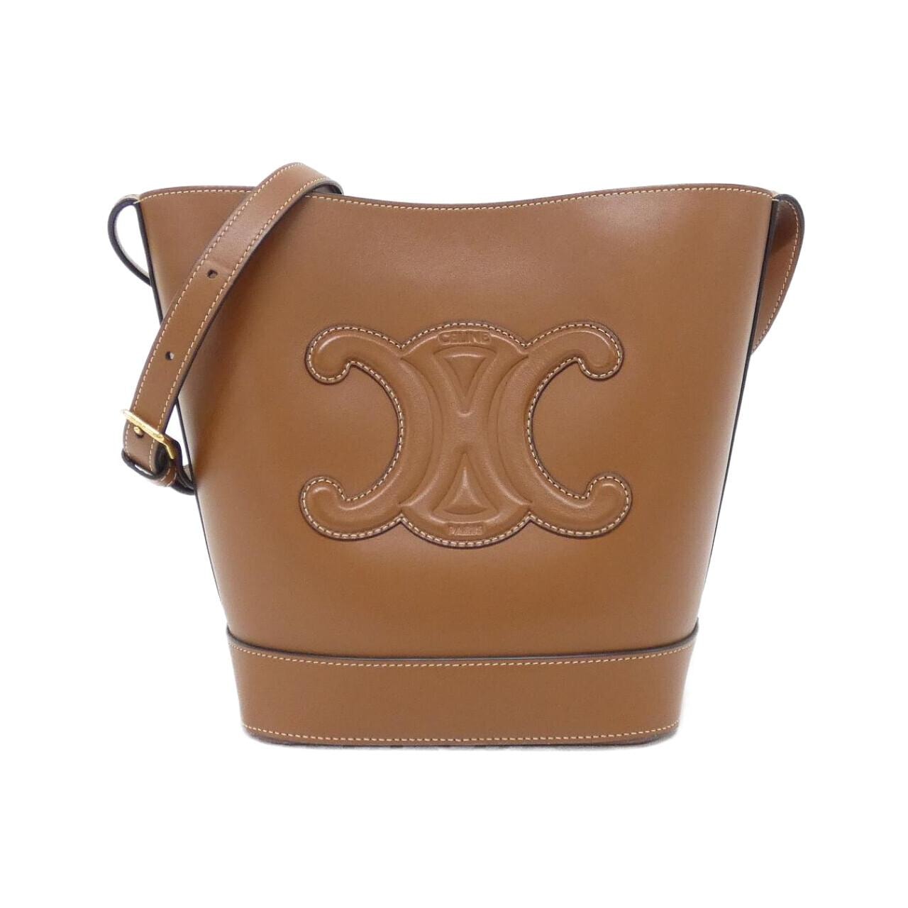 セリーヌ スモール バケット キュイル トリオンフ 198243DU3 ショルダーバッグ