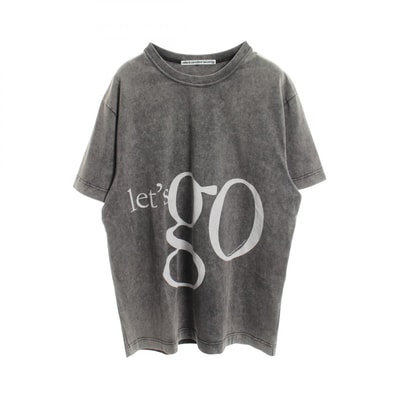 アレキサンダーワン alexanderwang ロゴプリント 半袖Tシャツ 衣料品 トップス コットン メンズ グレー系 【中古】