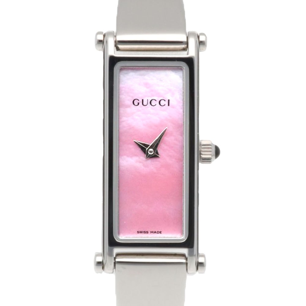 グッチ 腕時計 時計 ステンレススチール 1500L クオーツ 磨き直し済 レディース 1年保証 GUCCI  中古