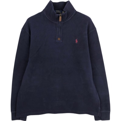 古着 ラルフローレン Ralph Lauren POLO RALPH LAUREN ハーフジップスウェットシャツ トレーナー メンズXL相当/eaa624365