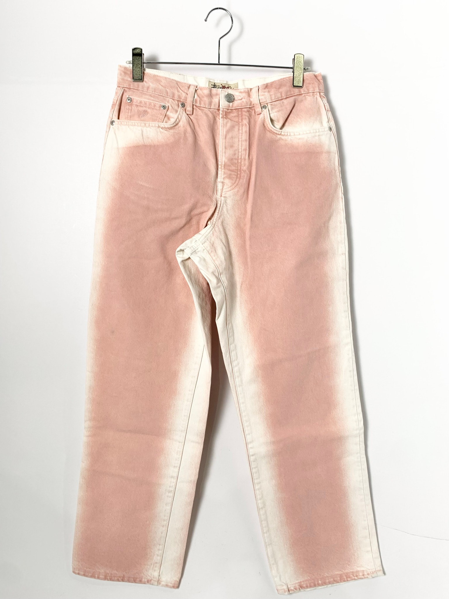 Stussy Spray Dye Big OL' Jeans "Faded Pink"