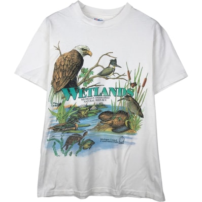 古着 90年代 ヘインズ Hanes BEEFY-T アニマルTシャツ USA製 メンズL相当 ヴィンテージ/eaa641707