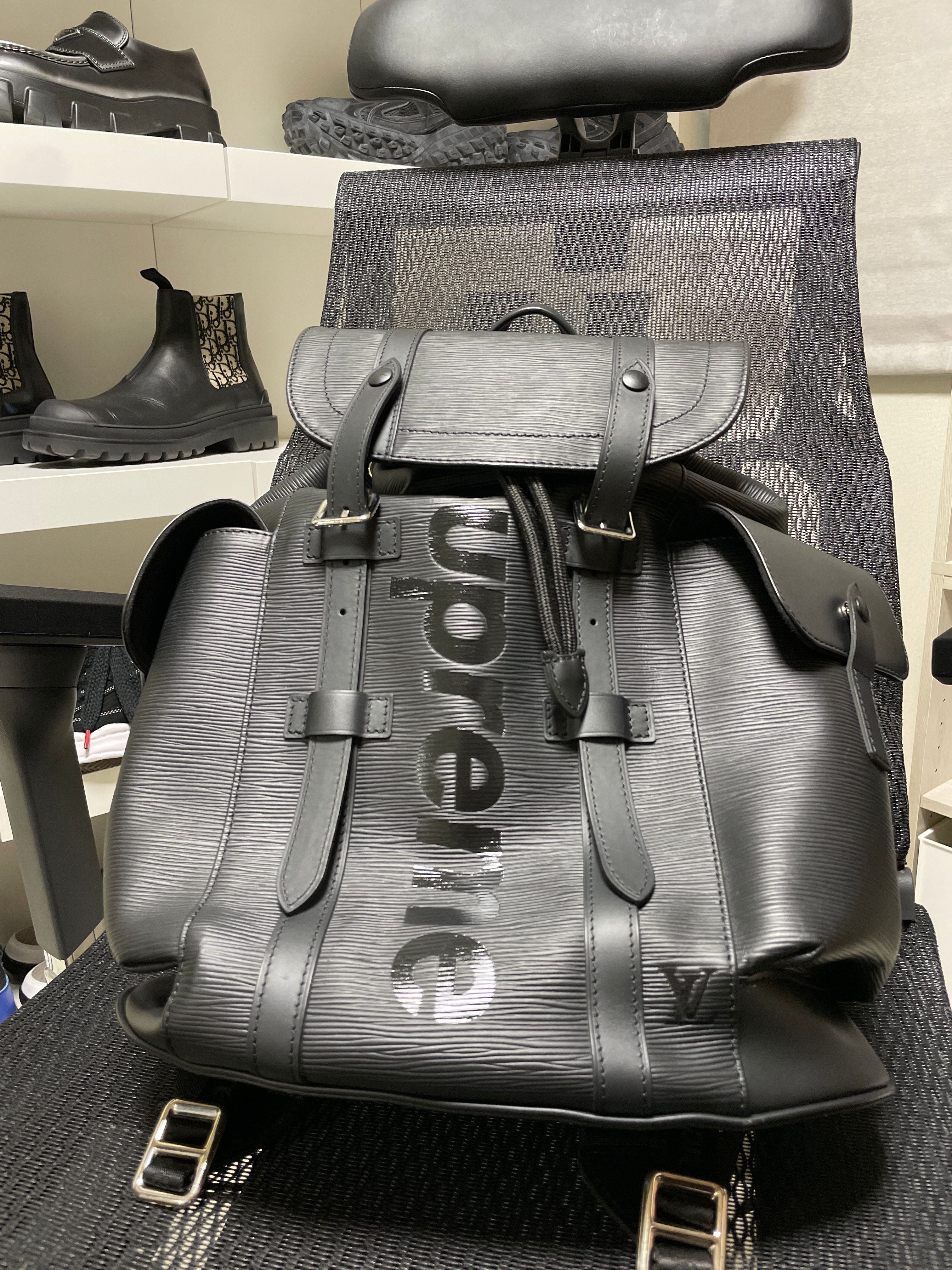 Supreme / Louis Vuitton Christopher Backpack "Black"