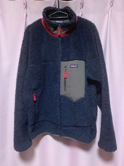 patagonia Men's Classic RetroX Jacket "New Navy w/Wax Red"