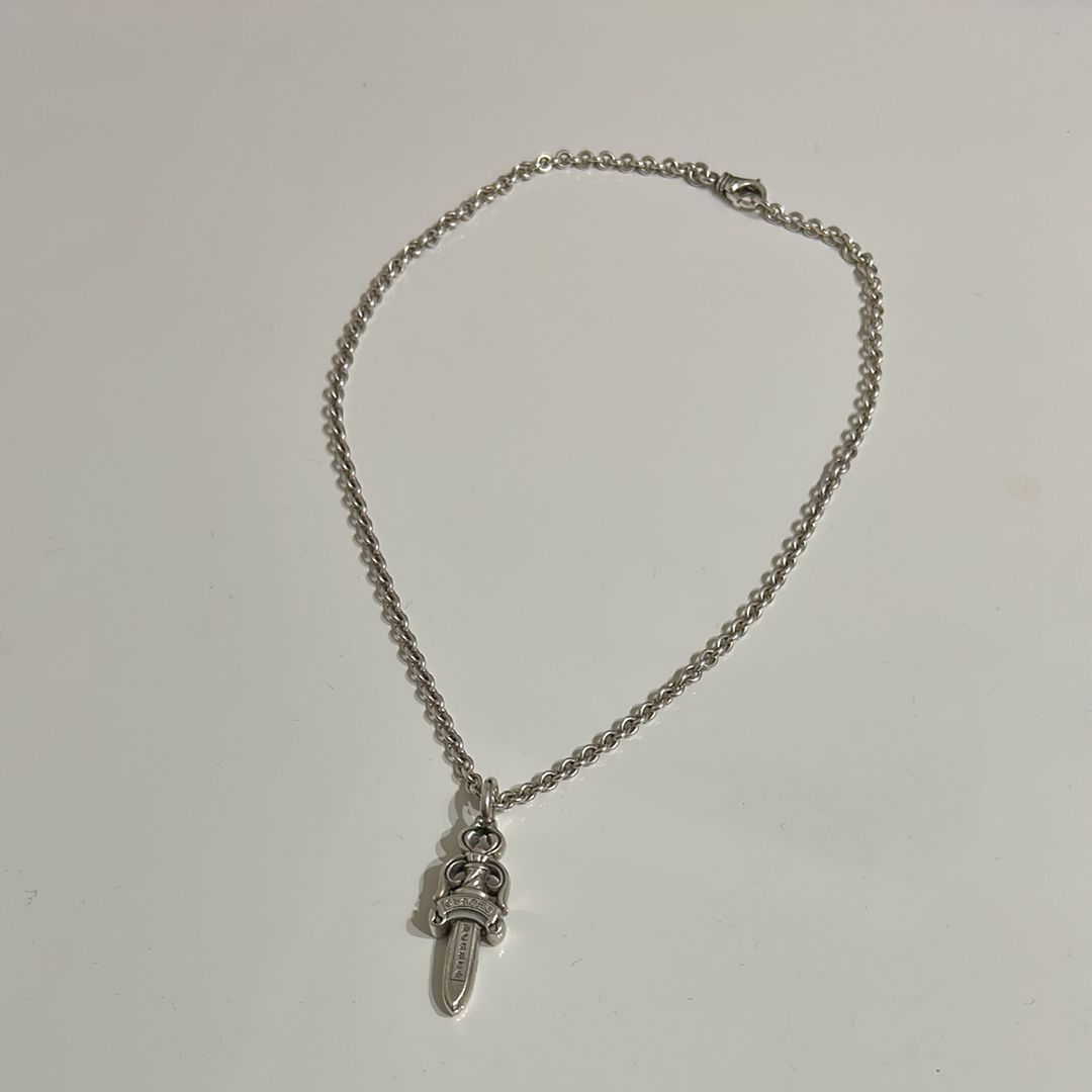 Chrome Hearts Double Dogger Pendant "Silver"