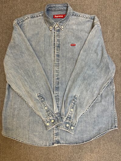 Supreme Small Box Denim Shirt "Washed Indigo" (25SS)