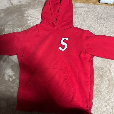 Supreme S Logo Hooded Sweatshirt "Red" (22FW)